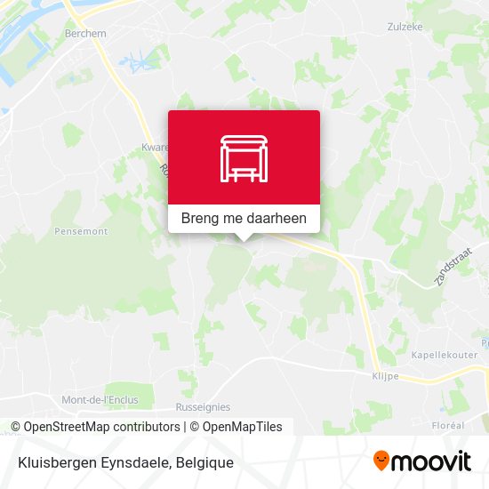 Kluisbergen Eynsdaele kaart