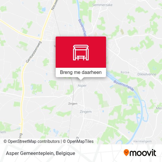 Asper Gemeenteplein kaart