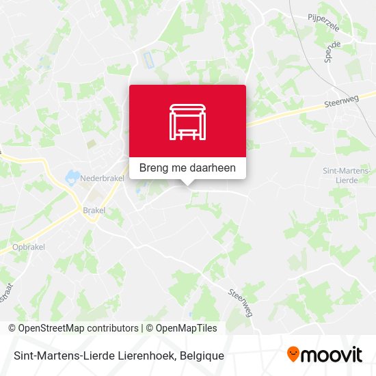 Sint-Martens-Lierde Lierenhoek kaart