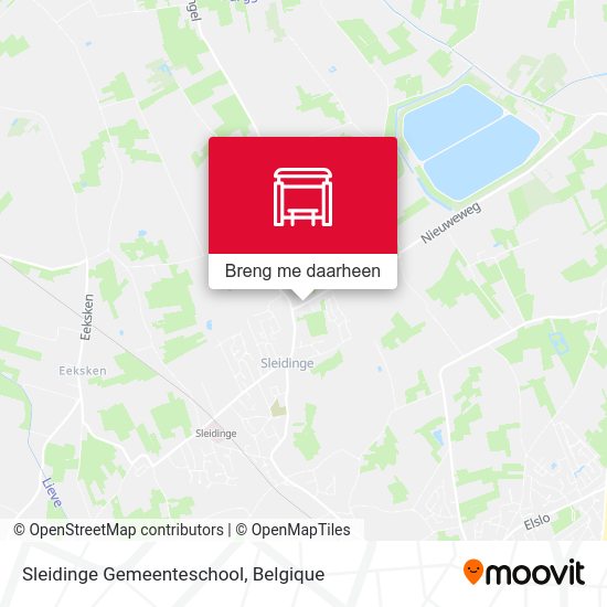 Sleidinge Gemeenteschool kaart