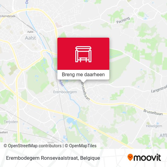 Erembodegem Ronsevaalstraat kaart