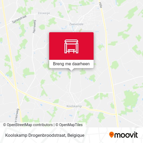 Koolskamp Drogenbroodstraat kaart