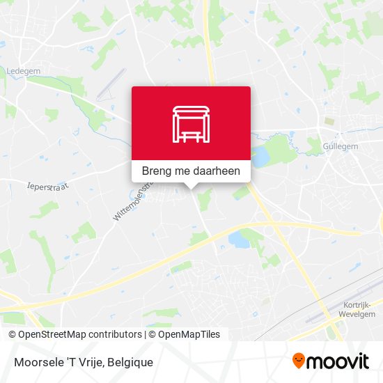 Moorsele 'T Vrije kaart