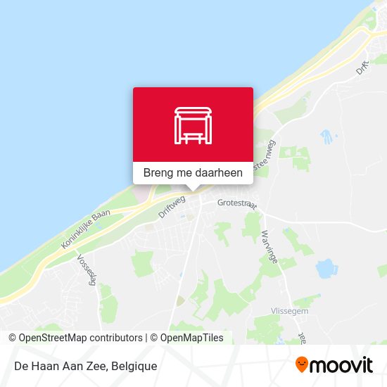 De Haan Aan Zee kaart