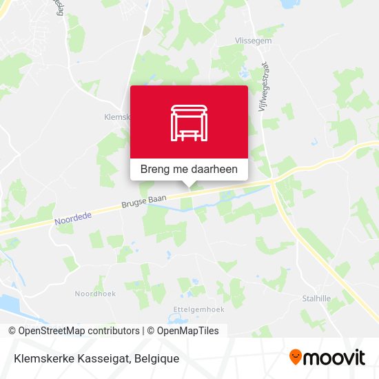 Klemskerke Kasseigat kaart
