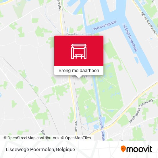 Lissewege Poermolen kaart