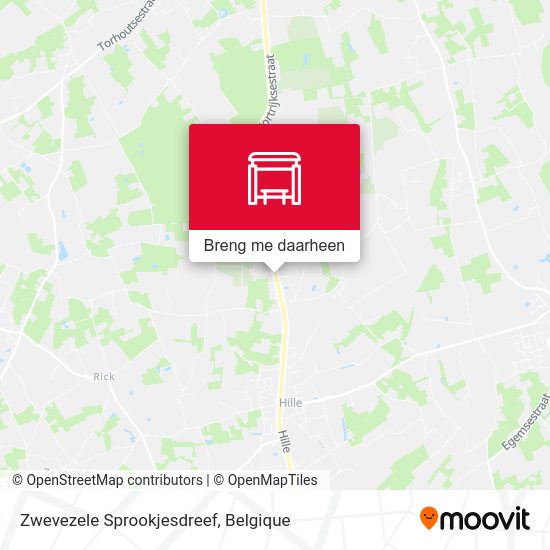 Zwevezele Sprookjesdreef kaart