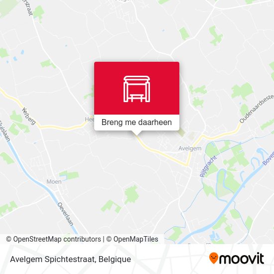 Avelgem Spichtestraat kaart
