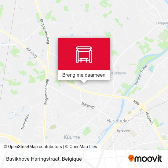 Bavikhove Haringstraat kaart