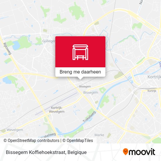 Bissegem Koffiehoekstraat kaart