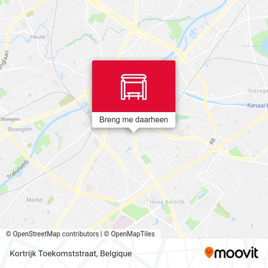 Kortrijk Toekomststraat kaart