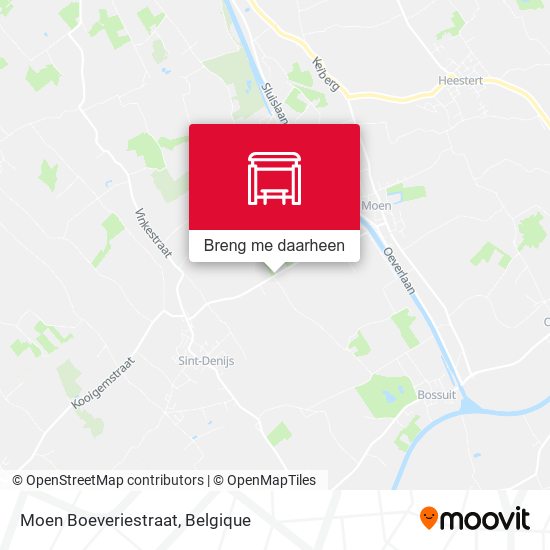 Moen Boeveriestraat kaart