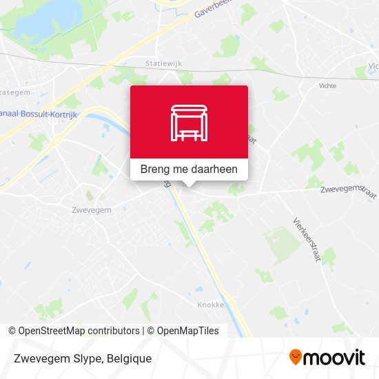 Zwevegem Slype kaart