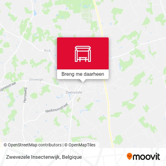 Zwevezele Insectenwijk kaart