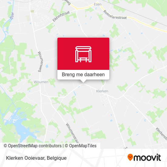 Klerken Ooievaar kaart