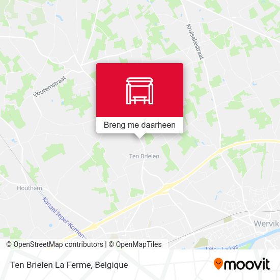 Ten Brielen La Ferme kaart