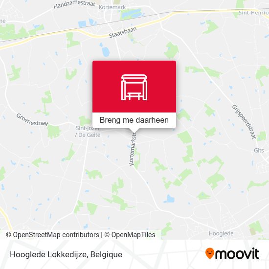 Hooglede Lokkedijze kaart