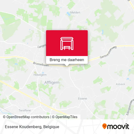 Essene Koudenberg kaart