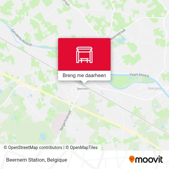 Beernem Station kaart