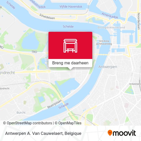 Antwerpen A. Van Cauwelaert kaart