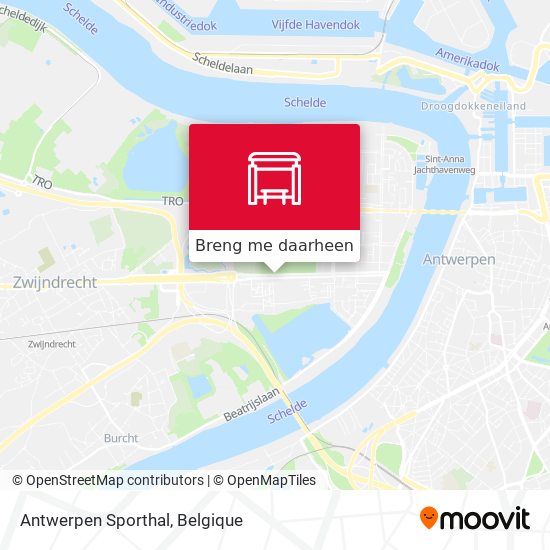 Antwerpen Sporthal kaart