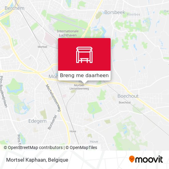 Mortsel Kaphaan kaart