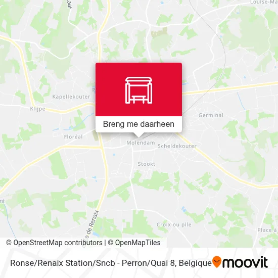 Ronse / Renaix Station / Sncb - Perron / Quai 8 kaart
