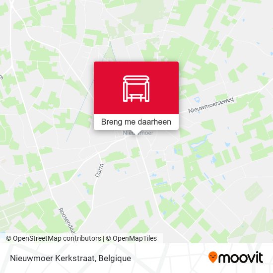 Nieuwmoer Kerkstraat kaart