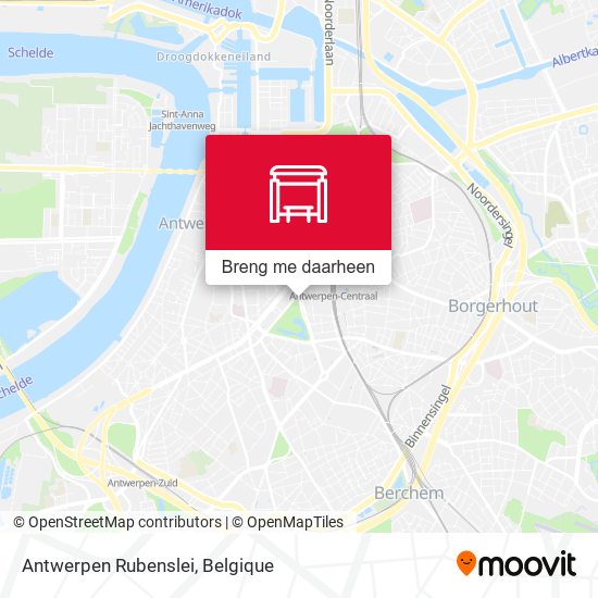 Antwerpen Rubenslei kaart