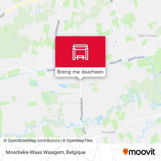 Moerbeke-Waas Waaigem kaart