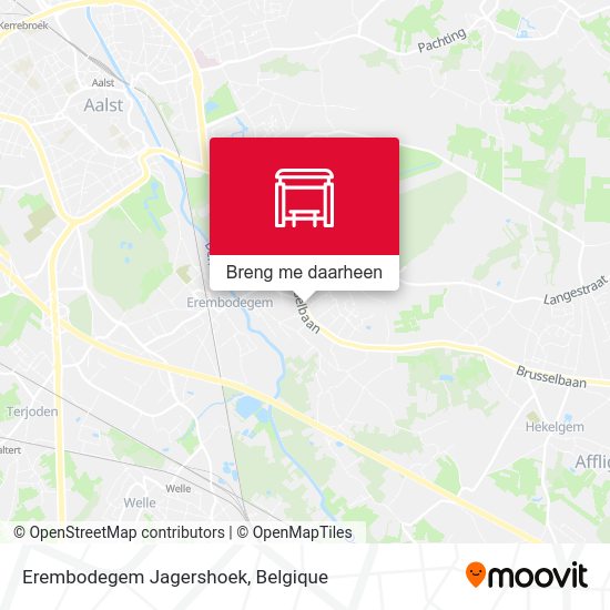 Erembodegem Jagershoek kaart