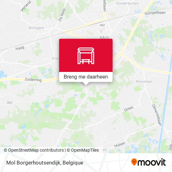 Mol Borgerhoutsendijk kaart