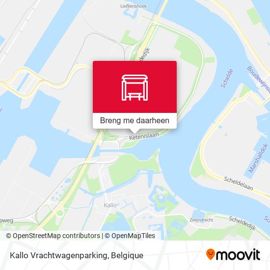 Kallo Vrachtwagenparking kaart