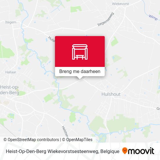 Heist-Op-Den-Berg Wiekevorstsesteenweg kaart