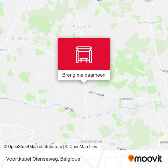 Voortkapel Olenseweg kaart