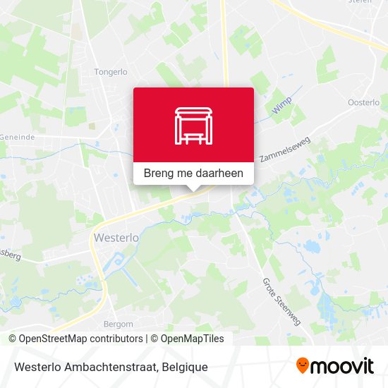 Westerlo Ambachtenstraat kaart