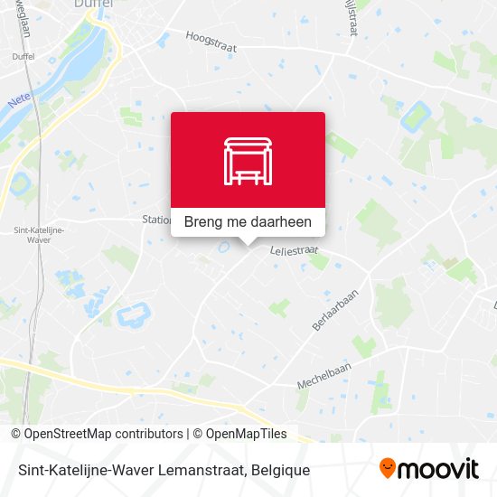 Sint-Katelijne-Waver Lemanstraat kaart