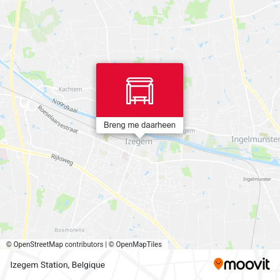 Izegem Station kaart