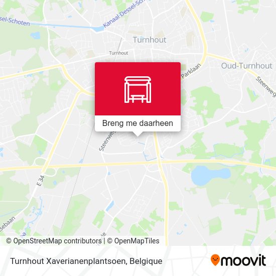 Turnhout Xaverianenplantsoen kaart