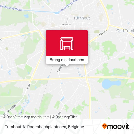 Turnhout A. Rodenbachplantsoen kaart