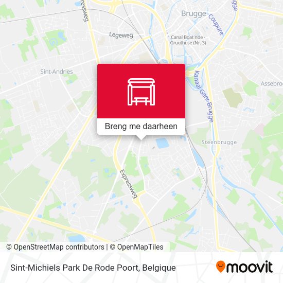Sint-Michiels Park De Rode Poort kaart