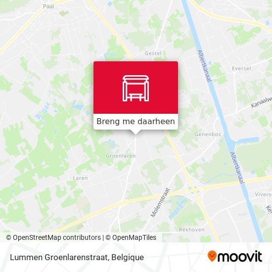 Lummen Groenlarenstraat kaart