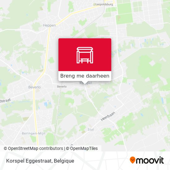 Korspel Eggestraat kaart