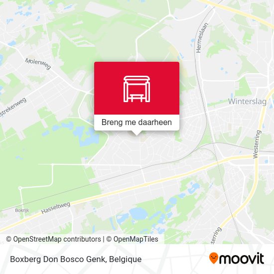 Boxberg Don Bosco Genk kaart