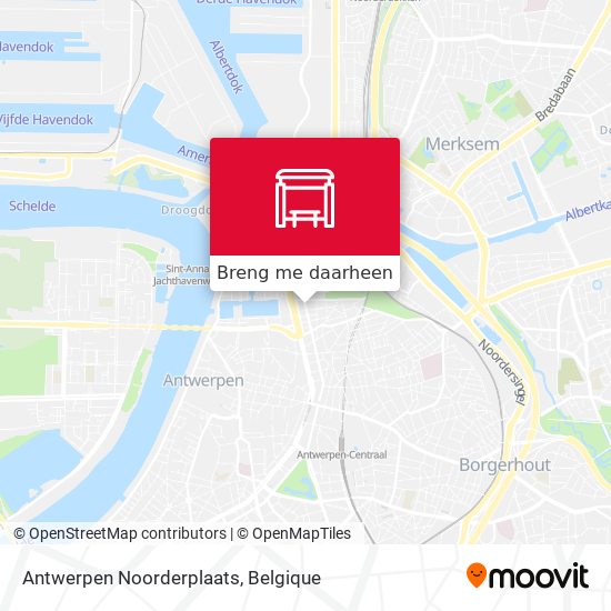 Antwerpen Noorderplaats kaart