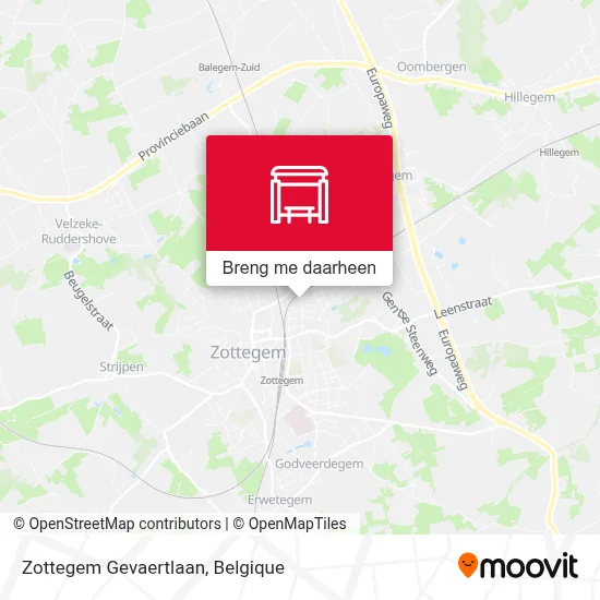 Zottegem Gevaertlaan kaart