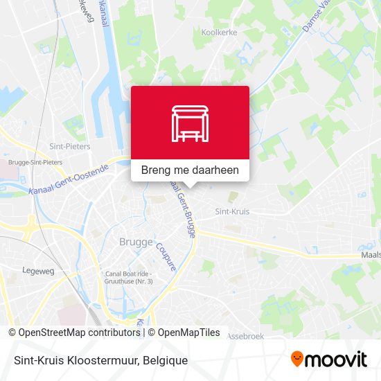 Sint-Kruis Kloostermuur kaart