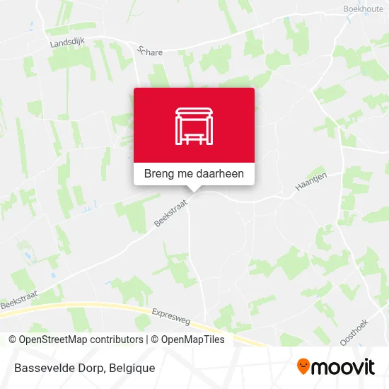 Bassevelde Dorp kaart