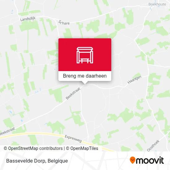 Bassevelde Dorp kaart