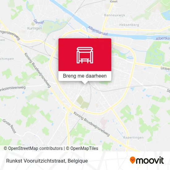 Runkst Vooruitzichtstraat kaart